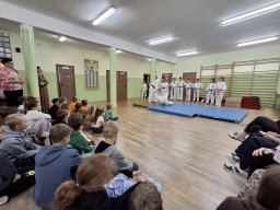 Pokaz karate w naszej szkole